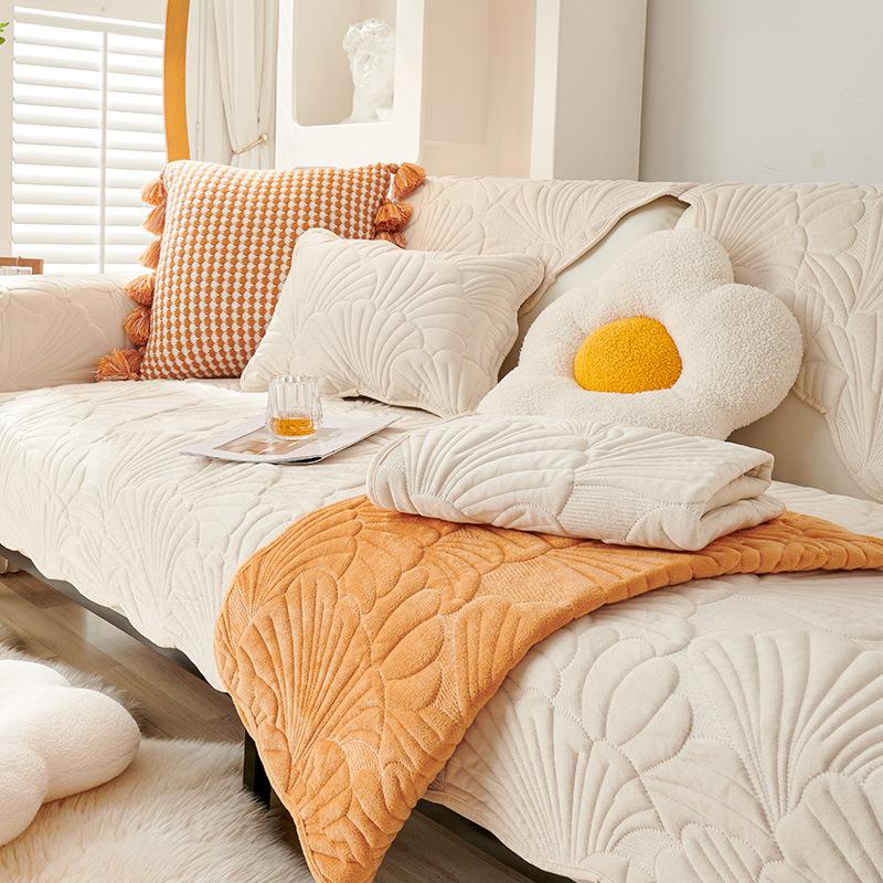 Winter Sofa Cushion Four Seasons Universal Non-Slip Thickened Cushion Affordable Luxury Style Universal All-Inclusive Sofa Cover Cover Cloth