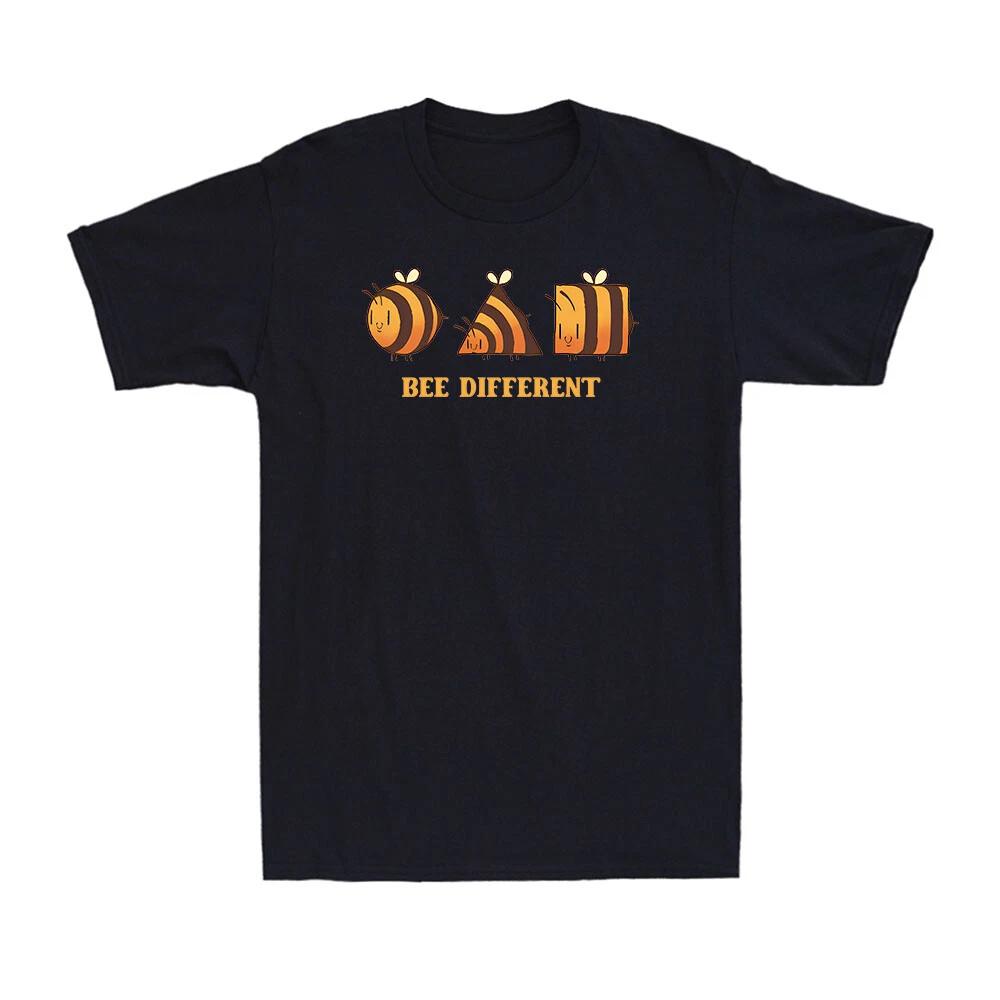 Bee Different Statement Slogan Animal Novelty Vintage Gift Men s Cotton T-Shirt XXXL