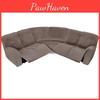 Velvet Lshaped Seven Piece Sofa Cover Set With Stretch Material For Corner Sectionals