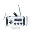 USB Charger Hand Crank Radio SOS Alarm LED Flashlight Emergency Weather Radio  Disaster Prevention
