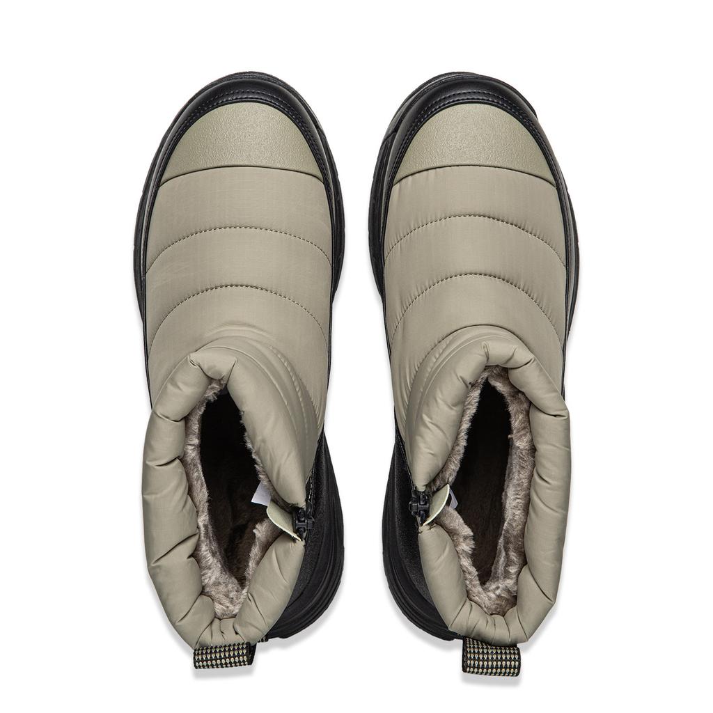 Li Ning Zhong Rong LITE Thermal Abrasion Resistant Cushioning Slip Resistant Short Snow Boots Men's Green Black AGLV285-4