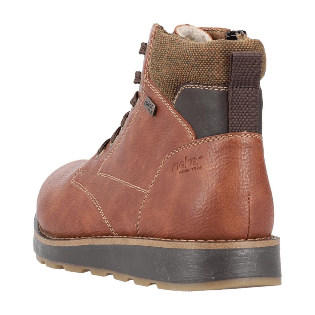 Ботинки Rieker 30040 на шнуровке коричневые