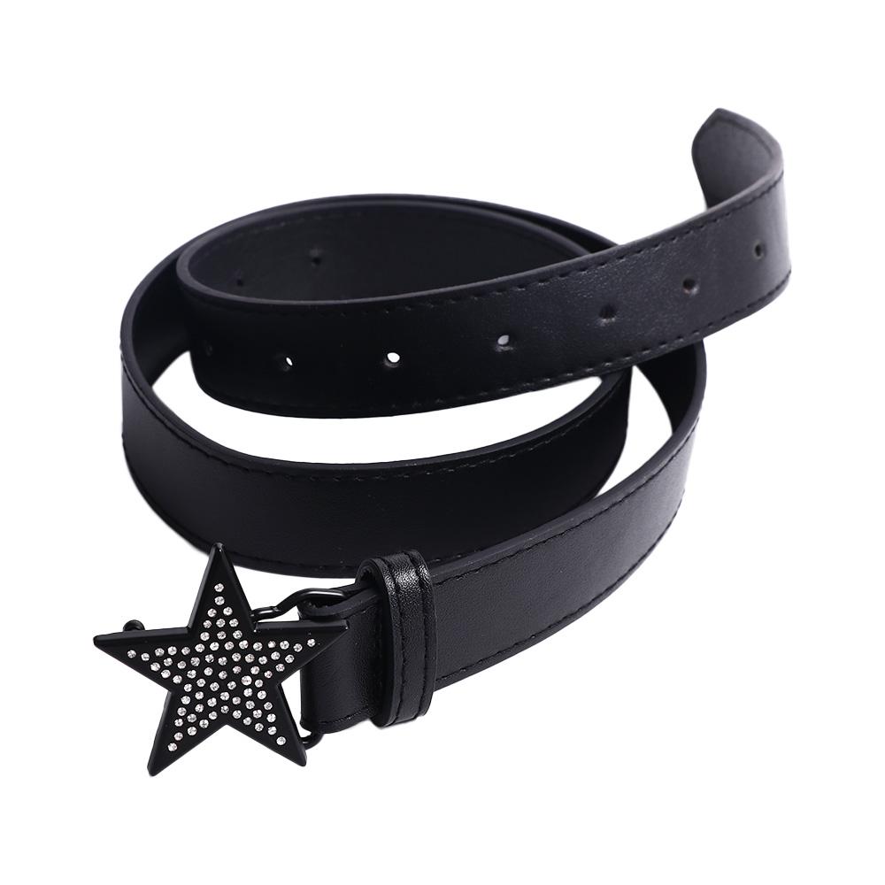 Retro Zinc Zinc Alloy Width Waist Belt Women Waist Belt Star Buckle Belt Adjustable Waistband Corset Belt