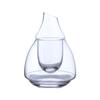 Whiskey Dispenser Transparent Ice Wine Jug Detachable Flat Mouthed Wine Decanter Glass Slant Mouthed Wine Warmer Restaurant