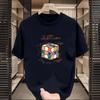 Summer Motorcycle Quick Dry Short-sleeved Men and Women American Prints Trendy Short-sleeved Versatile Loose Round Neck