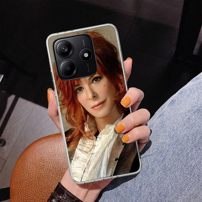 Mylene Farmer Phone Case For Xiaomi Redmi Note 15 14 13 12S 12 11 Pro Plus 14S 11S 11E 10 10S 11T 5G Personalized Cover Redmi No