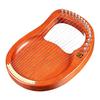 Walter.t 16-String Wooden Lyre Harp with Metal Strings, Mahogany Wood String Instrument, Carry Bag, Tuning Wrench, Cleaning Cloth, Strings WH16