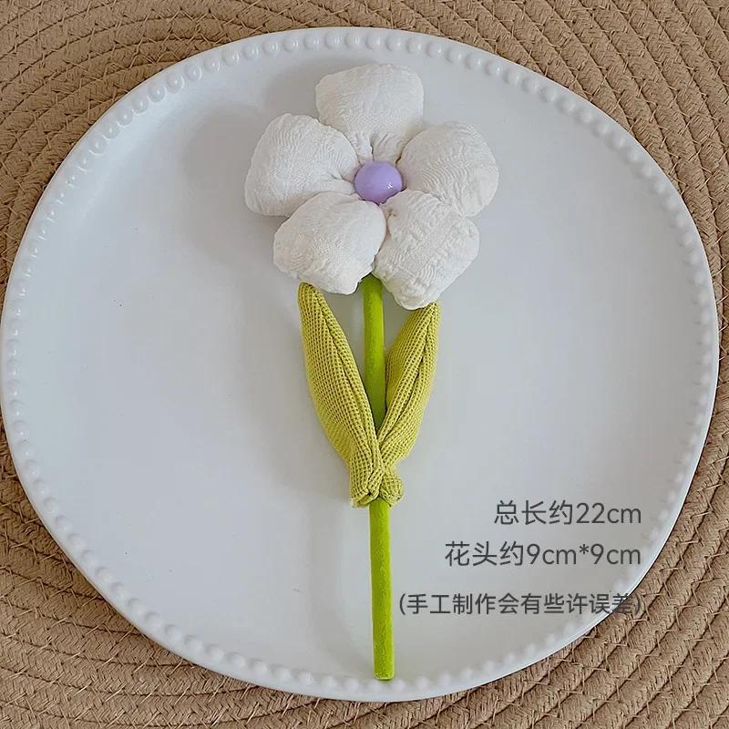 

1pc Fabric Simulation Flower Single Stem Artificial Home Wedding Decor Fake Floral Arrangement Decoration Party Decoration Gifts белый