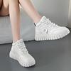Trendy Dad Shoes Women's 2024 Winter New Collection with Velvet Warmth High Top Casual Sports Women's Cotton Shoes Zapatos Mujer