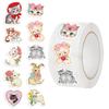 500Pcs/Roll Cartoon Bear Aesthetic Washi Tape Cute Decor for Journal & Envelope Sealing
