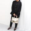 Soft Metallic Shopper Tote S