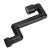 Rotating Telescopic Faucet Mechanical Swivel Arm Faucet for Kitchen Bathroom Sink Washbasin Black