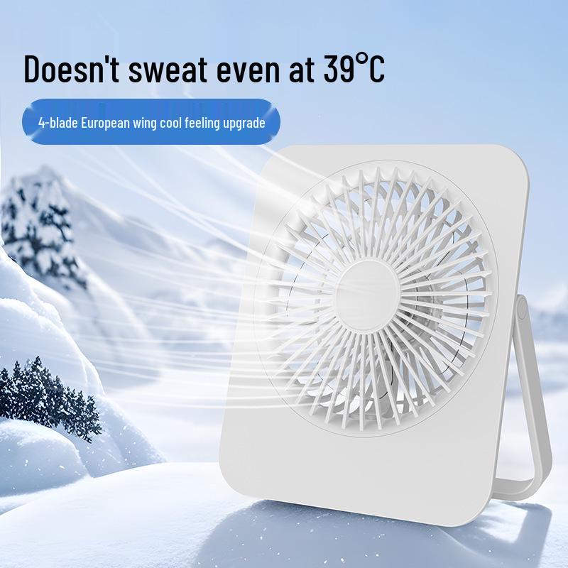 2025 Portable USB Rechargeable Mini Wall-Mounted Desktop Fan - Silent, Lightweight & Powerful