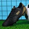 Youth Adult Soccer Cleats TF Turf Shoes Grass Artificial Field Training Competition Low Cut Synthetic Leather