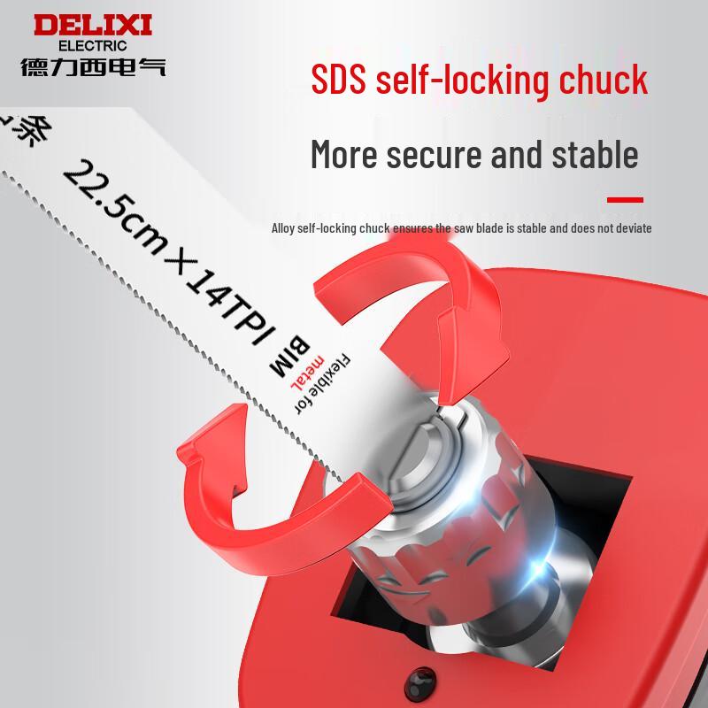 Delixi Electric Cordless Reciprocating Saw CN plug (adapter included)