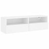 TV Wall Cabinet White 100x30x30 Cm Particleboard
