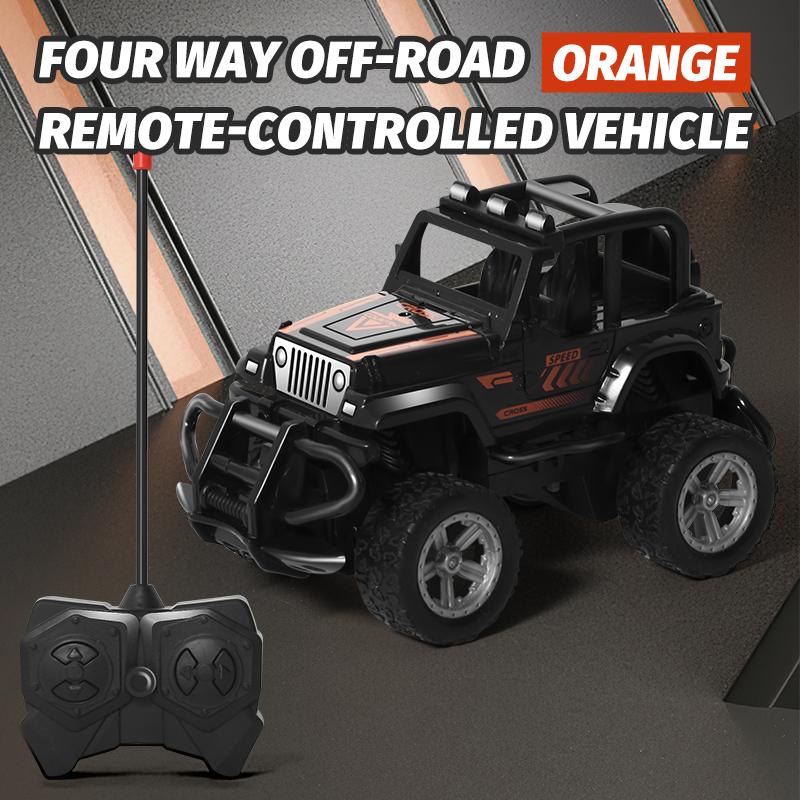 Children's remote-controlled toy car model four-wheel drive inertia off-road vehicle anti fall rebound cool drift