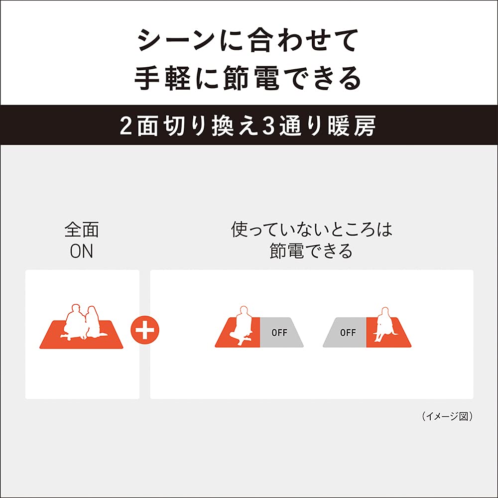 Panasonic Hot Electric Triple Insulation Energy Timer Dust Mite 2 Side Changeable Cover 2 Tatami Grey Carpet, Carpet, Structure, Saving, Function,