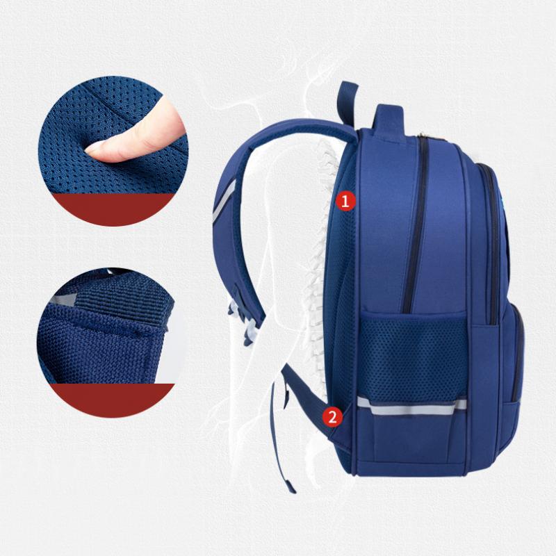 Waterproof Oxford School Backpack Lightweight Posture Support Bookbag for Children Durable Anti Theft Kids Rucksack Cool Design