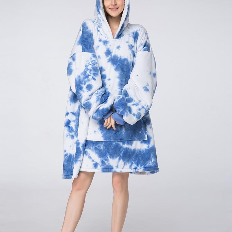 Winter Hooded Robe Sleep Tops Warm Thicken Nightgown Long Sleeve Sleepwear Femme Sleep Dress Coral Fleece Nightwear Home Wear