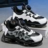 Mid-sized and older children's rotating buckle casual dad shoes autumn boys' shoes 2025 autumn new children's non-slip sneakers