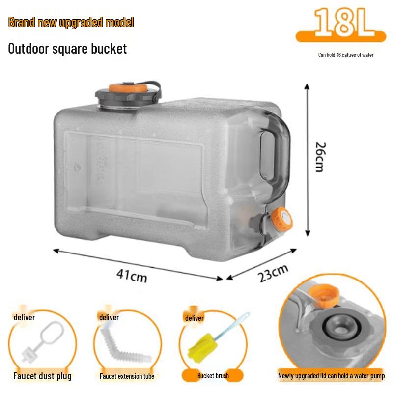 Muko Outdoor PC Water Storage Bucket with Faucet