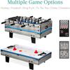 11in1 Combo Game Table Set for Home Game Room with Ping Pong Foosball Table Hockey Chess Checkers Shuffleboard Bowling and 5 Ac