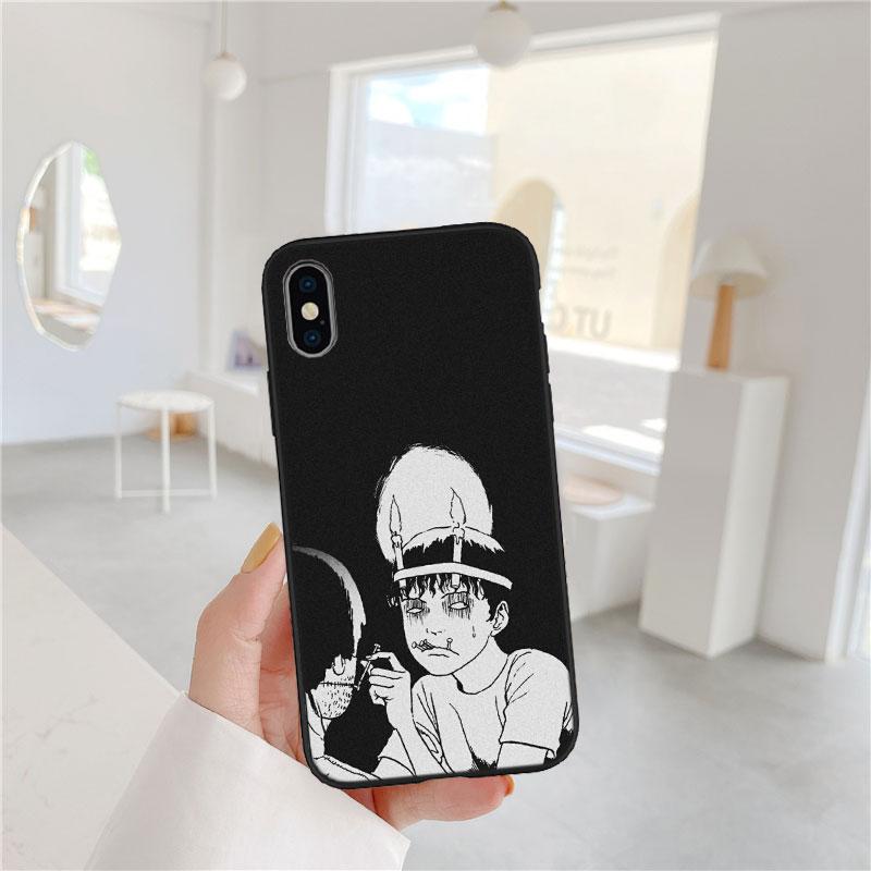 FM29 Junji Ito Tomie Soft Shell Phone Case for Redmi Note 10 11 12 Pro Max 10S 10C 10T 11A 11S 12S 12C