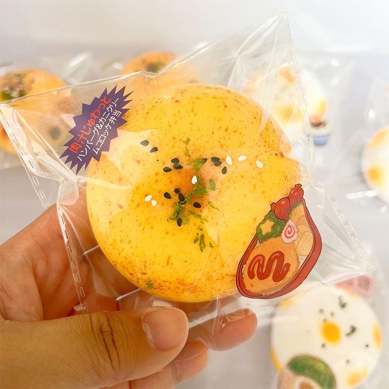 Simulated Food Stress Ball Potato Rice Cake Squishy Fidget Squeeze Toy Soft Elastic for Adult Kids Stress Relief Home Desk Decor