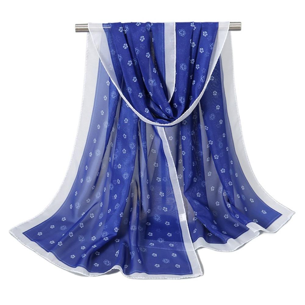 

Мягкая шаль от солнца Тонкая шаль Шелк Новая женская шаль-накидка Blue2