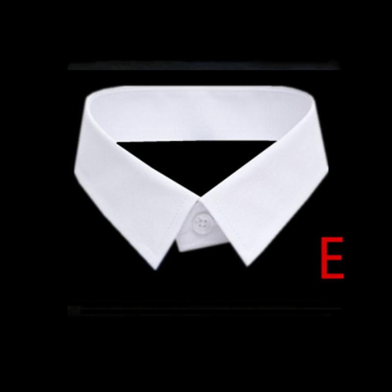 White Fake Collar Shirt Women Men Stripe Lapel False Collars Woman Men Removable Detachable Collar Neckline Faux Col
