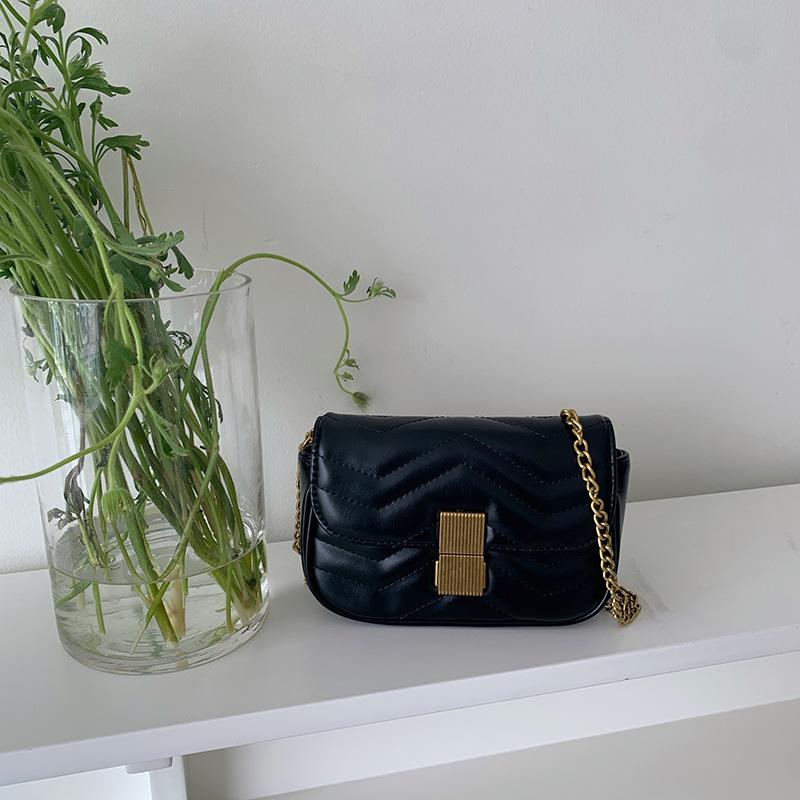 Diamond-grid Shoulder Bag New Summer Small-flavor Crossbody Bag Niche Design Chain Small Square Bag Women Underarm Bag