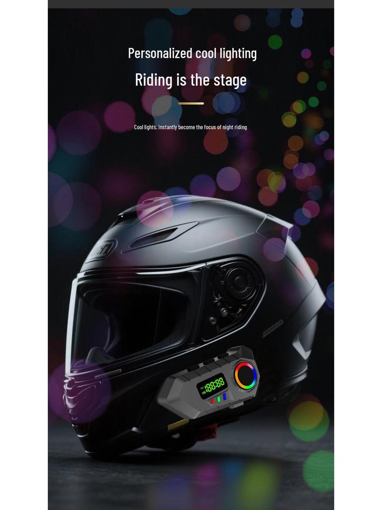 Y30A Wireless Bluetooth Helmet Earphones for Cyclists & Motorcyclists - Waterproof Intercom