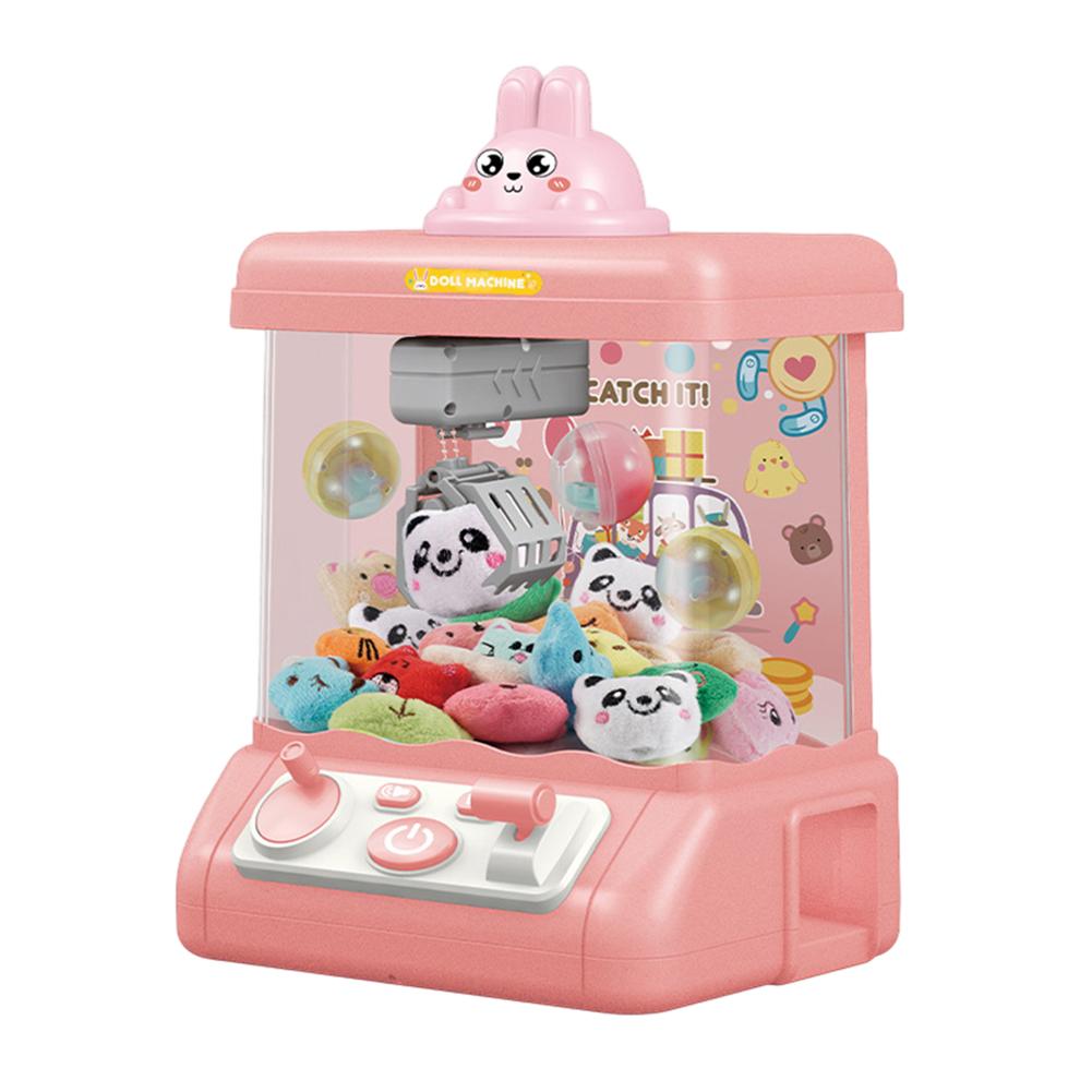 Automatic Arcade Game Toys USB Charging Claw Catch Toy Machines with Music & Light Strong Grip Kids Birthday Gifts