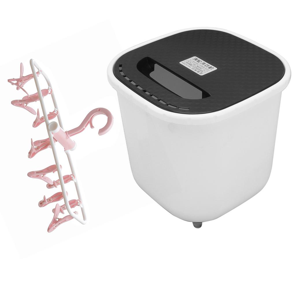 Portable Washing Machine USB Powered Mini Turbo Washing Machine with Clothes Drying Rack 6L