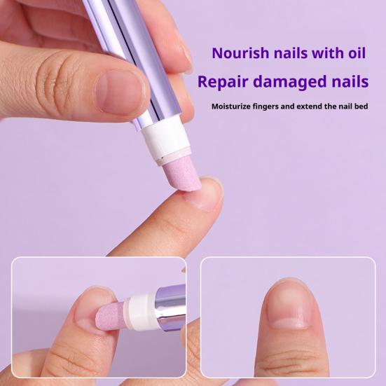 Nail Art Maintenance Pen with Soothing Fragrance Gentle Ceramic Tips Full-Function Nail Care Nails Repair Pen