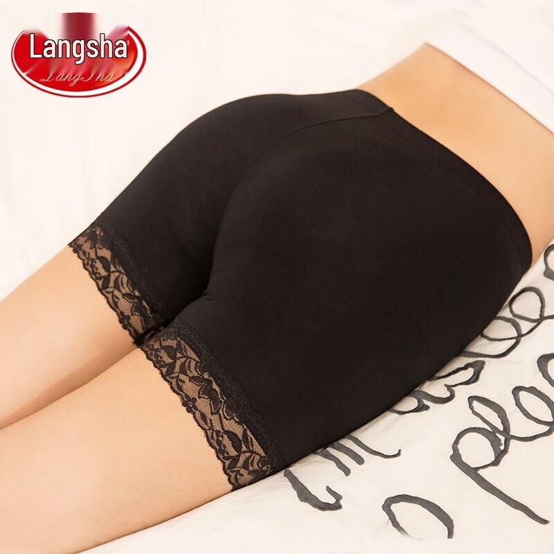 

Женские бесшовные шорты-боксеры LangSha с кружевом, защищающие от натирания