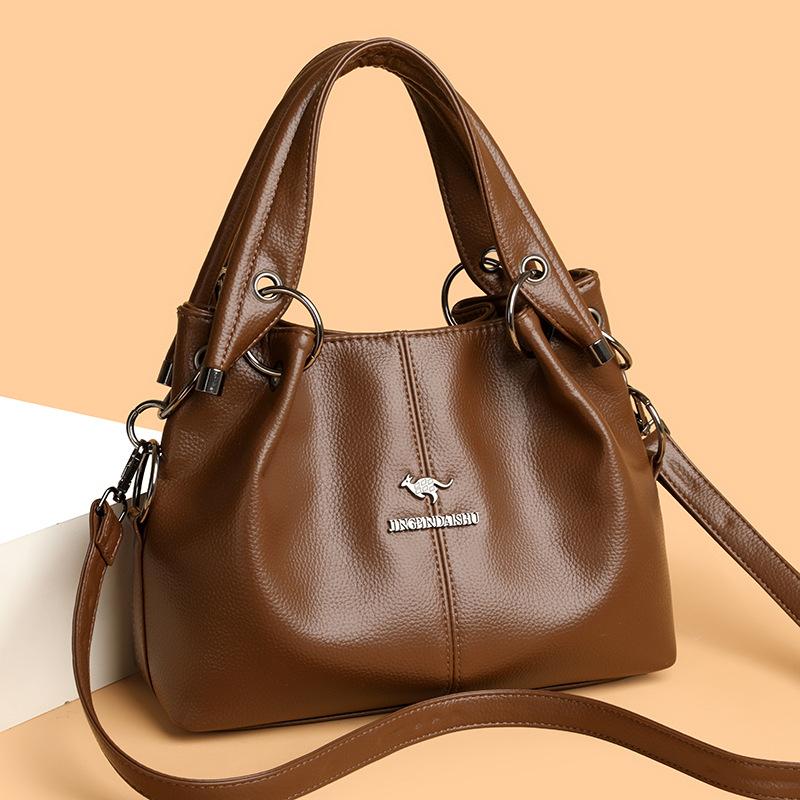 Women's Zipper Single-shoulder Bag with Large Capacity and Versatile Crossbody Bag