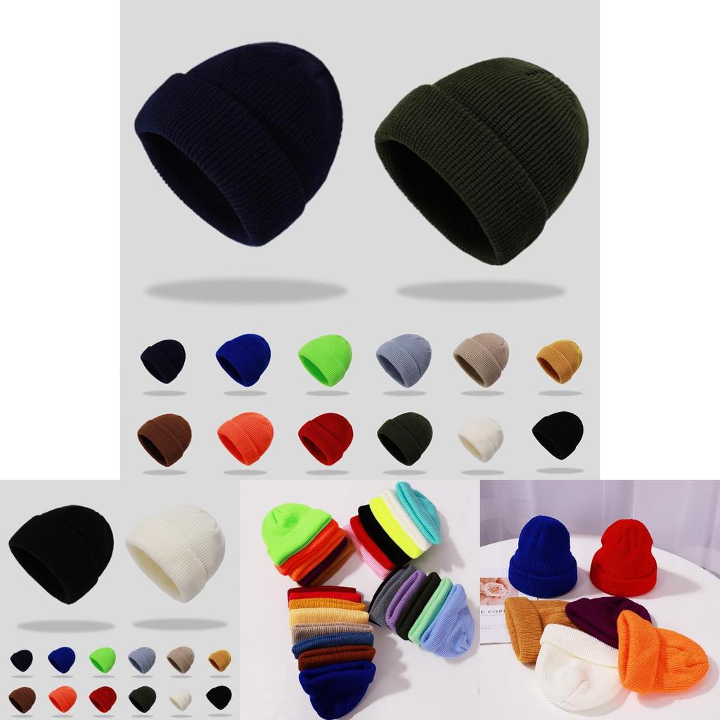 Comfortable And Stretchy Acrylic Knit Beanie For Fall And Winter Seasons