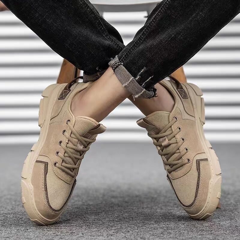 Men's Casual Comfortable Breathable Outdoor Sneakers Work Commuting Soft Bottom Low Top Versatile Walking Shoes