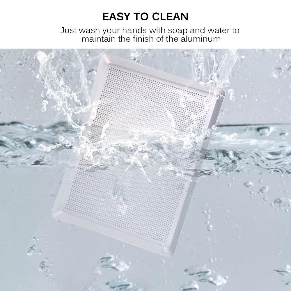 Rustproof Aluminum Zinc Zinc Alloy Baking Plate Rectangular Kitchen Baking Sheets Grill Steaming Tray Food