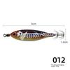 80mm Fishing Lure Noctilucent Artificial Artificial Squid Hook Jigs 5.7g Wood Noctilucent Squid Cuttlefish Jigs