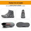 Breathable Lightweight Men's Steel Toe Work Shoes - Anti-Smash, Anti-Puncture, High-Top Safety Footwear