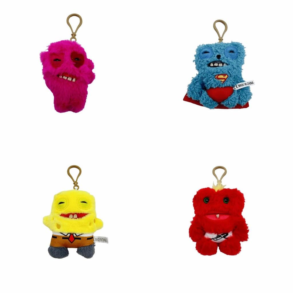 Fuggler Monster Plüsch Schlüsselanhänger mit Zeichentrickfigur für Kinder und Dekoration