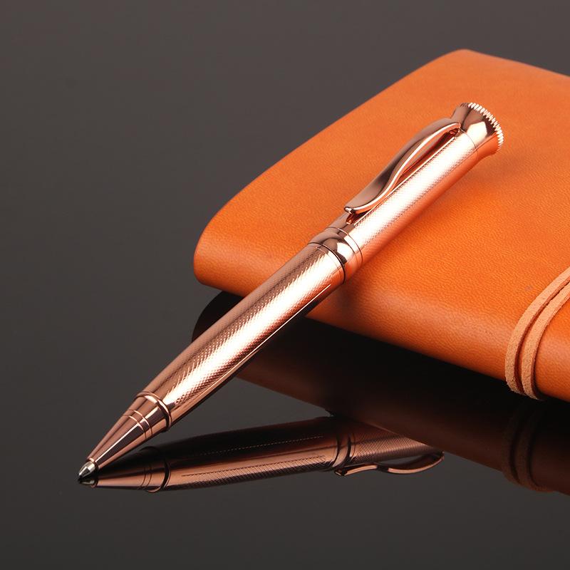 Luxurious Metal Rotating 1.0mm Signature Pen, Business Office Ballpoint Pen, Daily Office Study Writing Pen