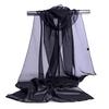 Koreanisches Damen Hochzeits-Abendparty-Kleid Schal Einfarbige Transparente Chiffon-Seiden-Schal Sommer Strandtuch Sonnenschutz-Schal R22