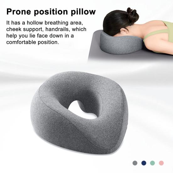 Down Pillow Spa Face Cradle Prone Cushion with Face Cutout