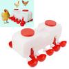 Automatic Chicken Waterer, Double Row Design, 10 L   Capacity, 10 Automatic Bowls, Water Control  , Clean Ditch, Suitable for   Goose