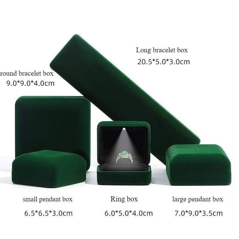 High End Velvet Iron Box Jewelry Box, Gold Jewelry Jade Gift Ring Box, Necklace Bracelet Jewelry Packaging Box