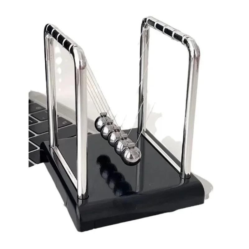 Newton's Cradle Balance Steel Ball Teaching Supplies Physics Science Pendulum Desktop Stress Relief Gifts Home Decoration